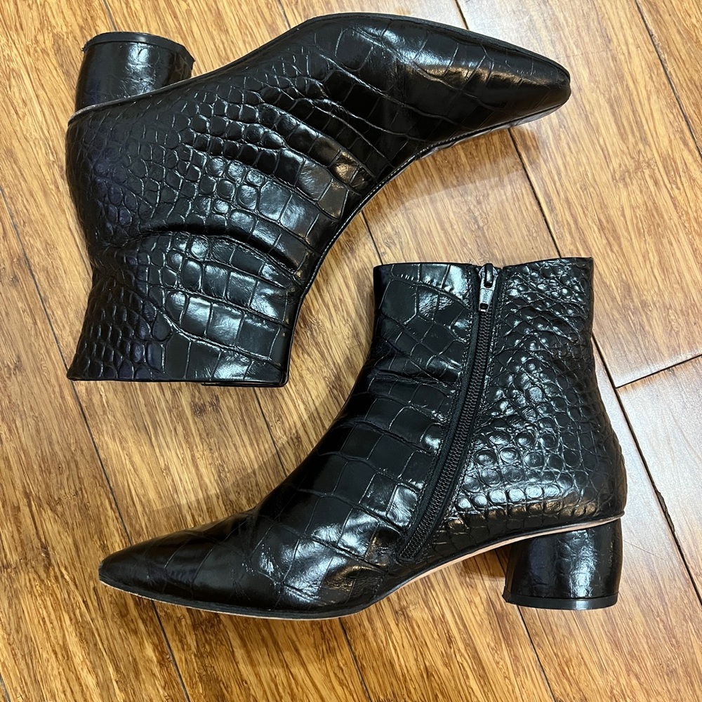 Loq Matea Croc ankle boots